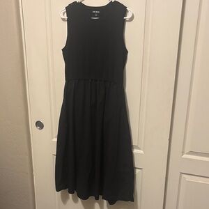 Steve Madden Black Sleeveless Midi Dress